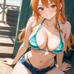 Arte hentai ilustración increíble de Hot Blonde generado por IA