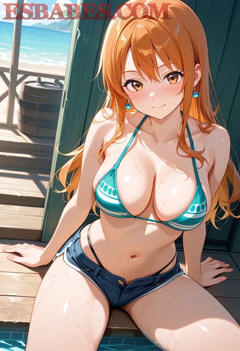 Arte hentai ilustración increíble de Hot Blonde generado por IA