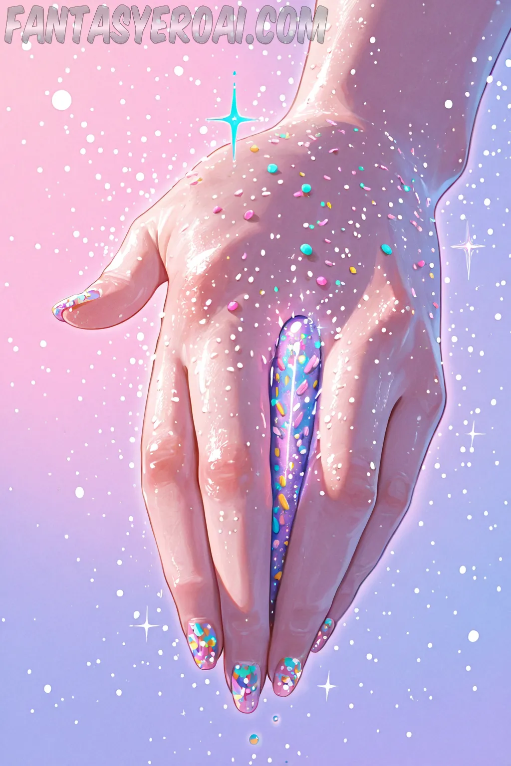 Arte hentai ilustración increíble de Hot Naked Elf generado por IA