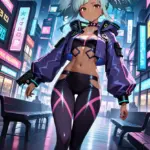 Arte hentai ilustración increíble de Hotesses Sexy Moto generado por IA