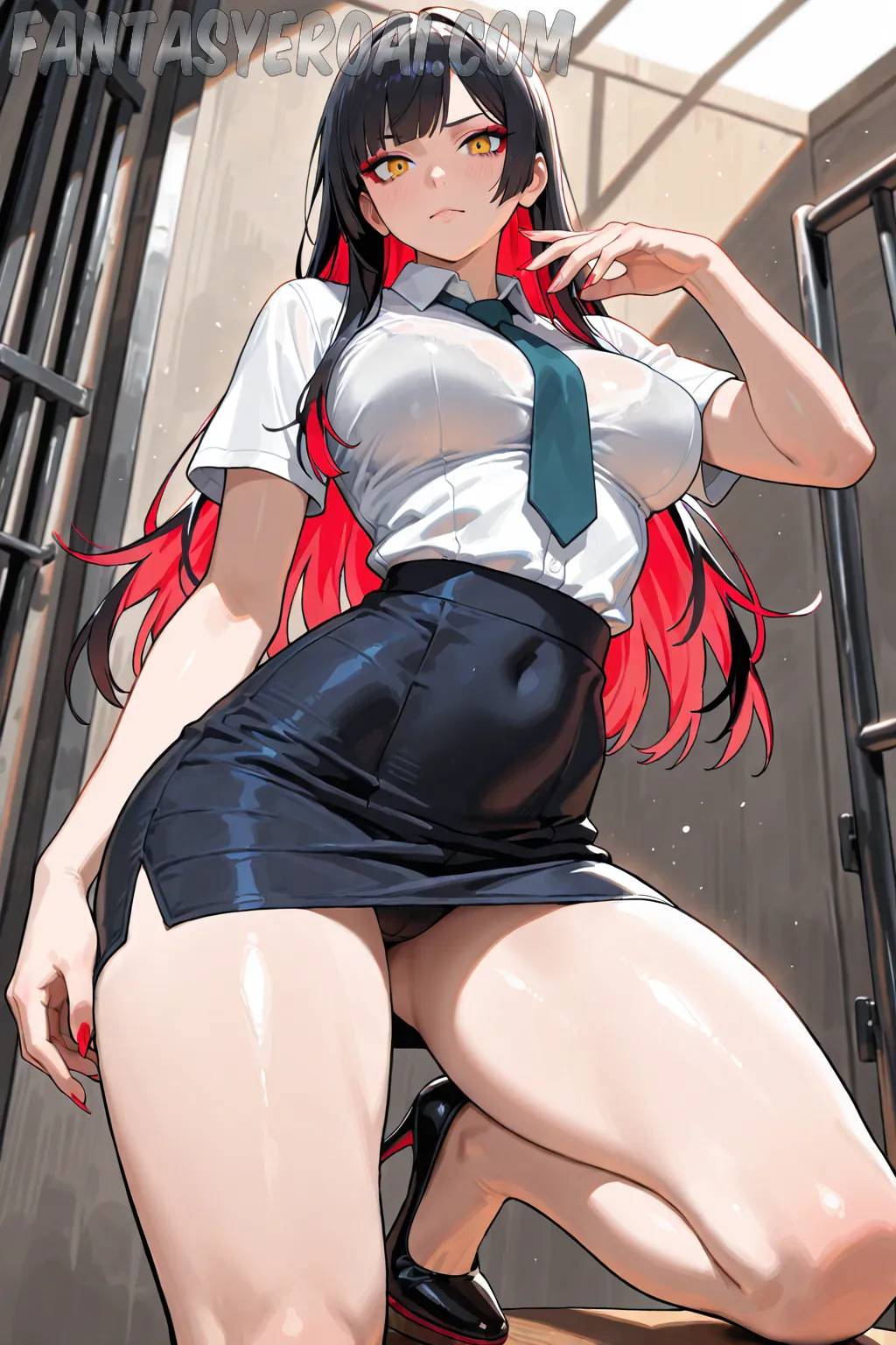 Arte hentai ilustración increíble de Hunter X Hunter Gojo Satoru Anime Music Ecchi Lolicon generado por IA