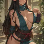 Arte hentai ilustración increíble de Hunter X Hunter Oshi No Ko Shojo Shoujo Ai Yandere generado por IA