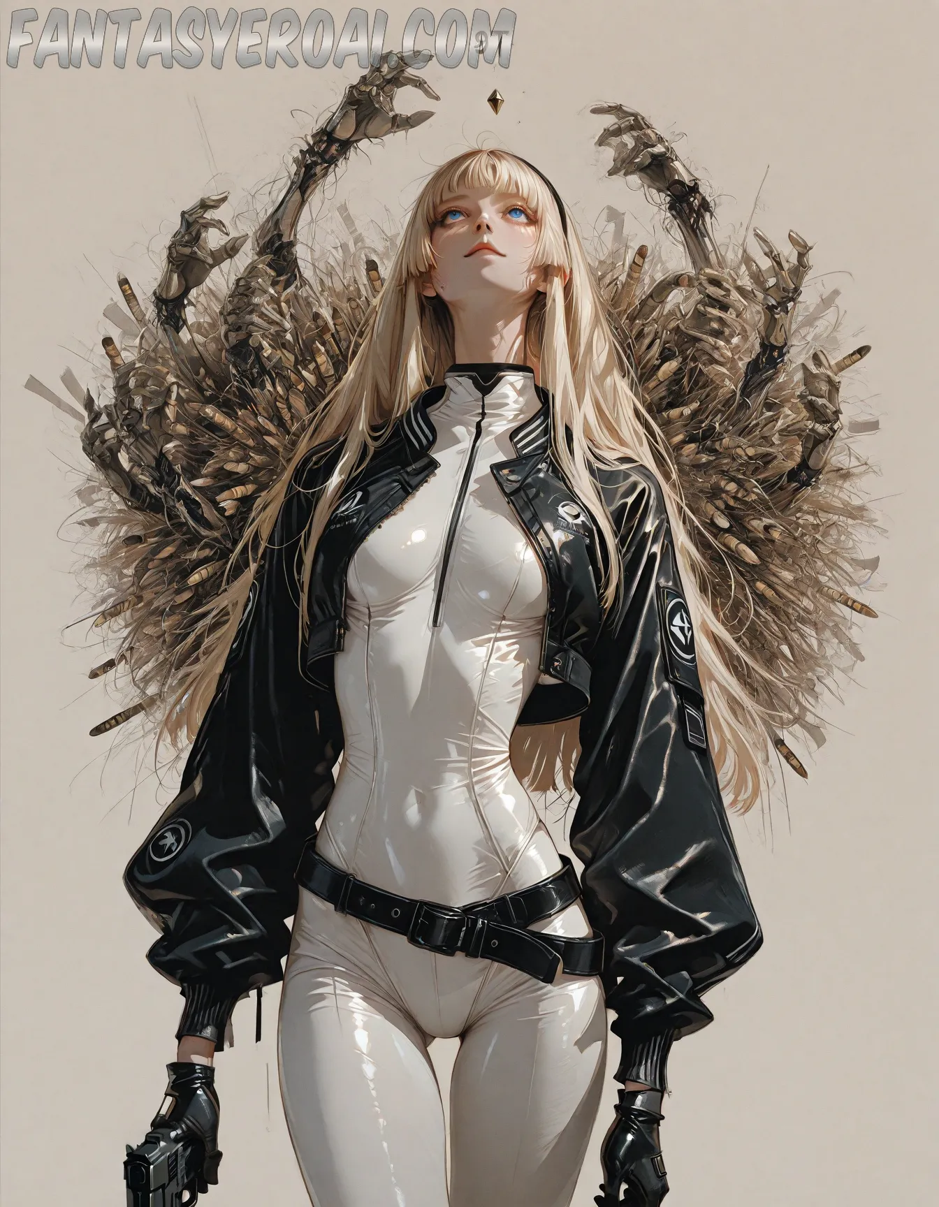 Arte hentai ilustración increíble de Impresionante Morena Brittany Desnuda generado por IA