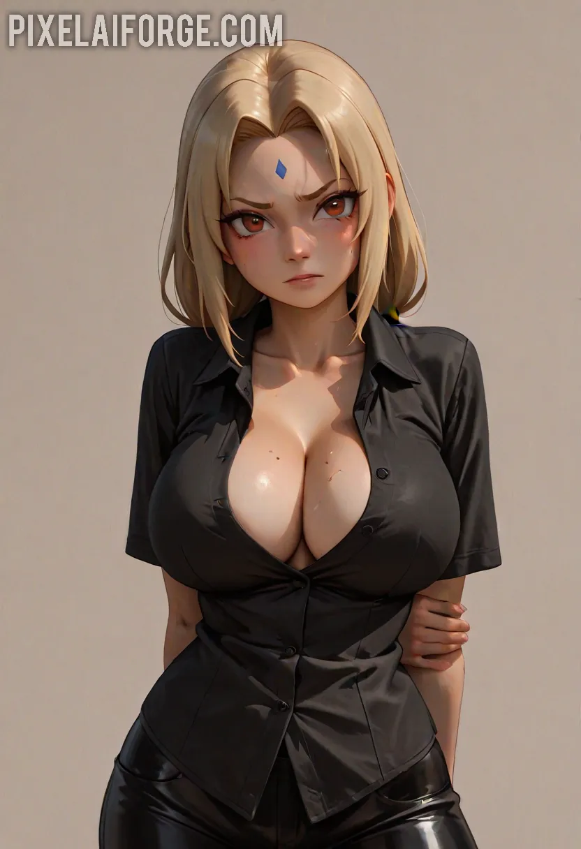 Arte hentai ilustración increíble de Irina Lozovaya Desnuda generado por IA