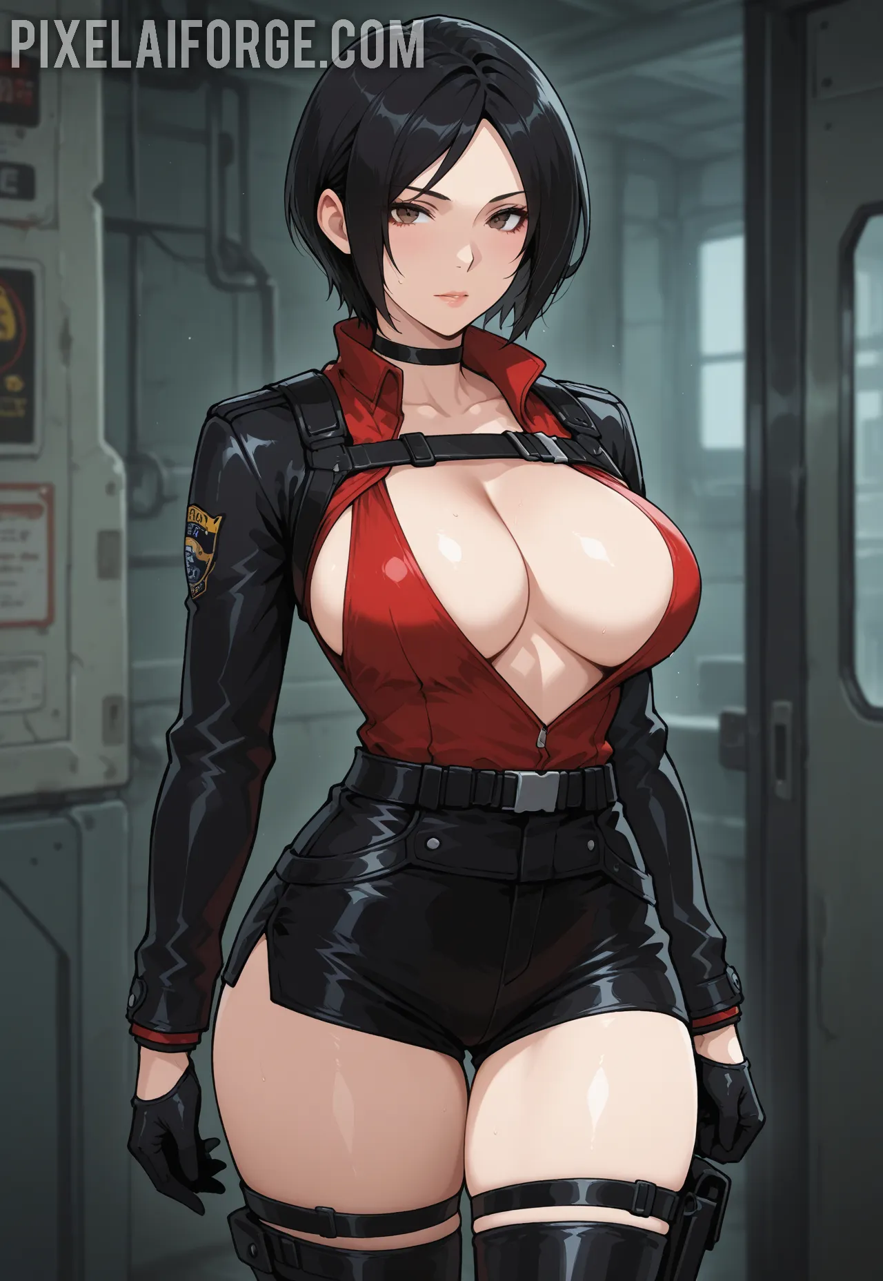 Arte hentai ilustración increíble de Isekai New Anime Anime Trailer Eren Yeager Harem generado por IA