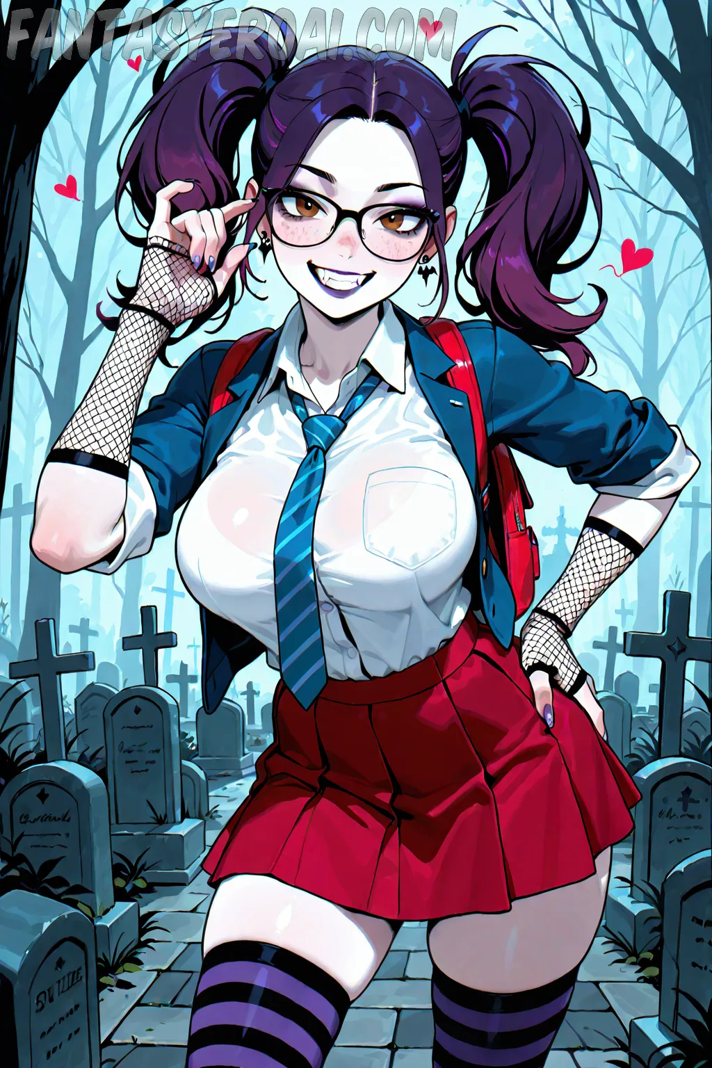 Arte hentai ilustración increíble de Janessa Brazil Slutty Roommate generado por IA