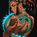 Arte hentai ilustración increíble de Jelly Desnuda Y Calurosa Modelo generado por IA