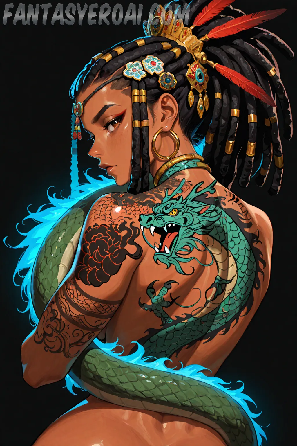 Arte hentai ilustración increíble de Jelly Desnuda Y Calurosa Modelo generado por IA