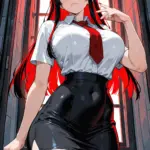 Arte hentai ilustración increíble de Jennique Adams generado por IA