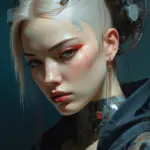 Arte hentai ilustración increíble de Jesse Capelli Desnuda Mostrando Su Vulva Rosa generado por IA