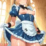 Arte hentai ilustración increíble de Jessica Barton Desnuda generado por IA