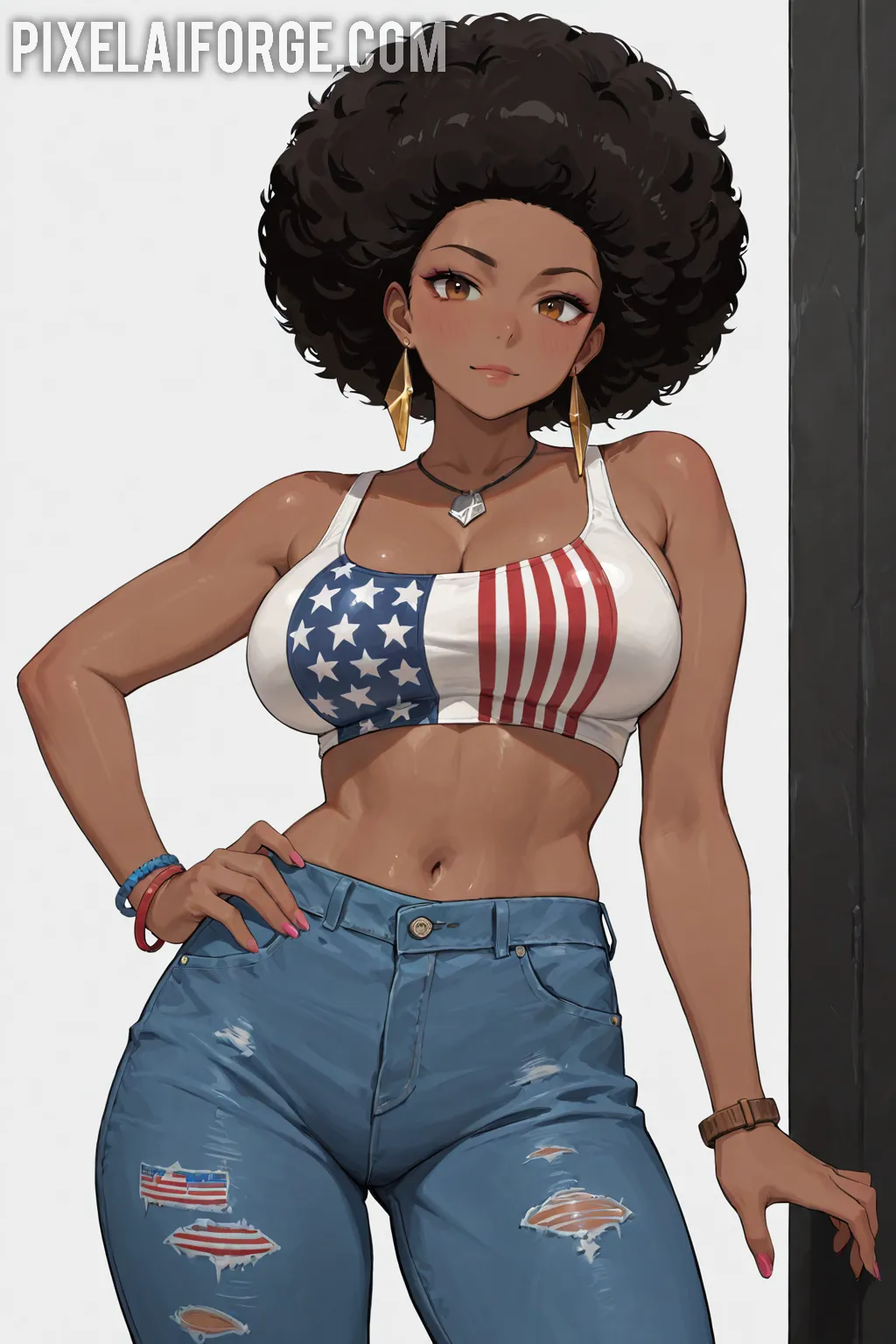 Arte hentai ilustración increíble de Joseline Kelly generado por IA