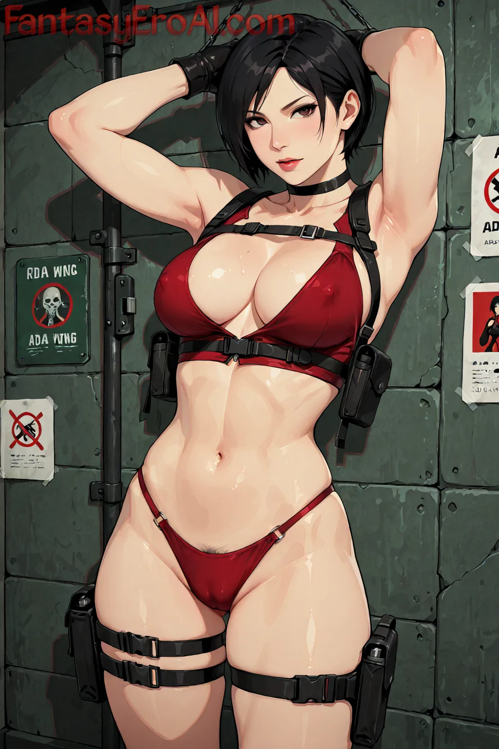 Arte hentai ilustración increíble de Jovenes Desnudas Tatuadas Y Bellas generado por IA