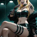 Arte hentai ilustración increíble de Judy Alvarez Cyberpunk 2077 Cosplay generado por IA