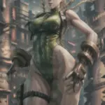 Arte hentai ilustración increíble de Juju Torres Desnuda En Una Partida De Billar generado por IA