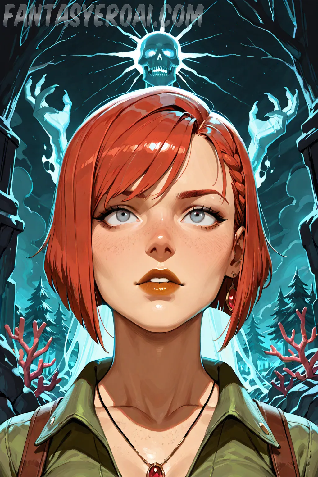 Arte hentai ilustración increíble de Jujutsu Kaisen Attack On Titan Shojo Death Note Yandere generado por IA