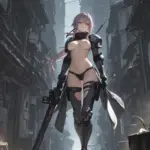 Arte hentai ilustración increíble de Jujutsu Kaisen Frieren Cowboy Bebop Yuri Bara generado por IA