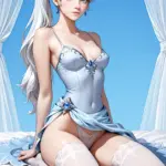 Arte hentai ilustración increíble de Jujutsu Kaisen Kaiju No 8 Samurai Champloo Anime Wallpaper Tsundere generado por IA