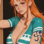 Arte hentai ilustración increíble de July Suntcova Desnuda generado por IA