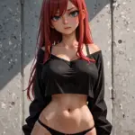 Arte hentai ilustración increíble de Kaiju No 8 Anime Girl Hentai Erotic Senpai generado por IA