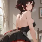 Arte hentai ilustración increíble de Kaiju No 8 Anime Movies My Hero Academia Crunchyroll Yuri generado por IA