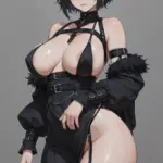 Arte hentai ilustración increíble de Kaiju No 8 Fullmetal Alchemist Blue Box New Anime Eren Yeager generado por IA