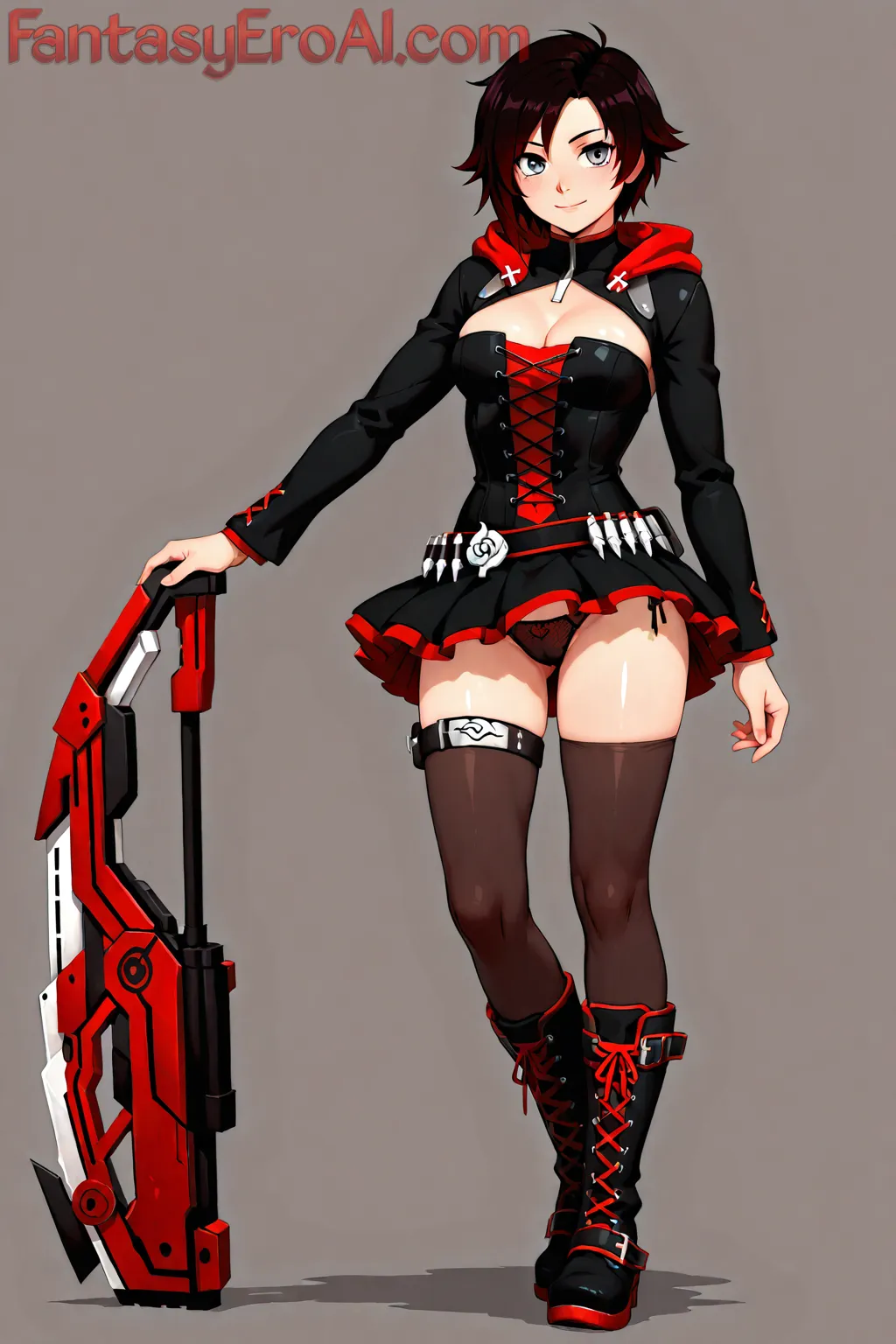 Arte hentai ilustración increíble de Kaley Cuoco generado por IA