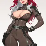 Arte hentai ilustración increíble de Kanna Seto J Cup 170cm Altura Imponente generado por IA