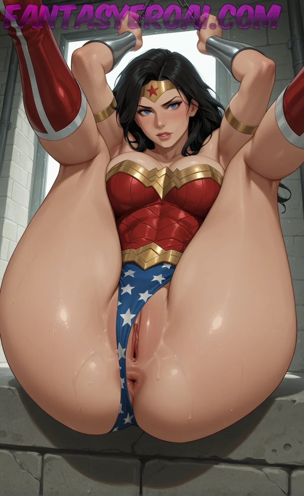 Arte hentai ilustración increíble de Karina Hart Desnuda generado por IA