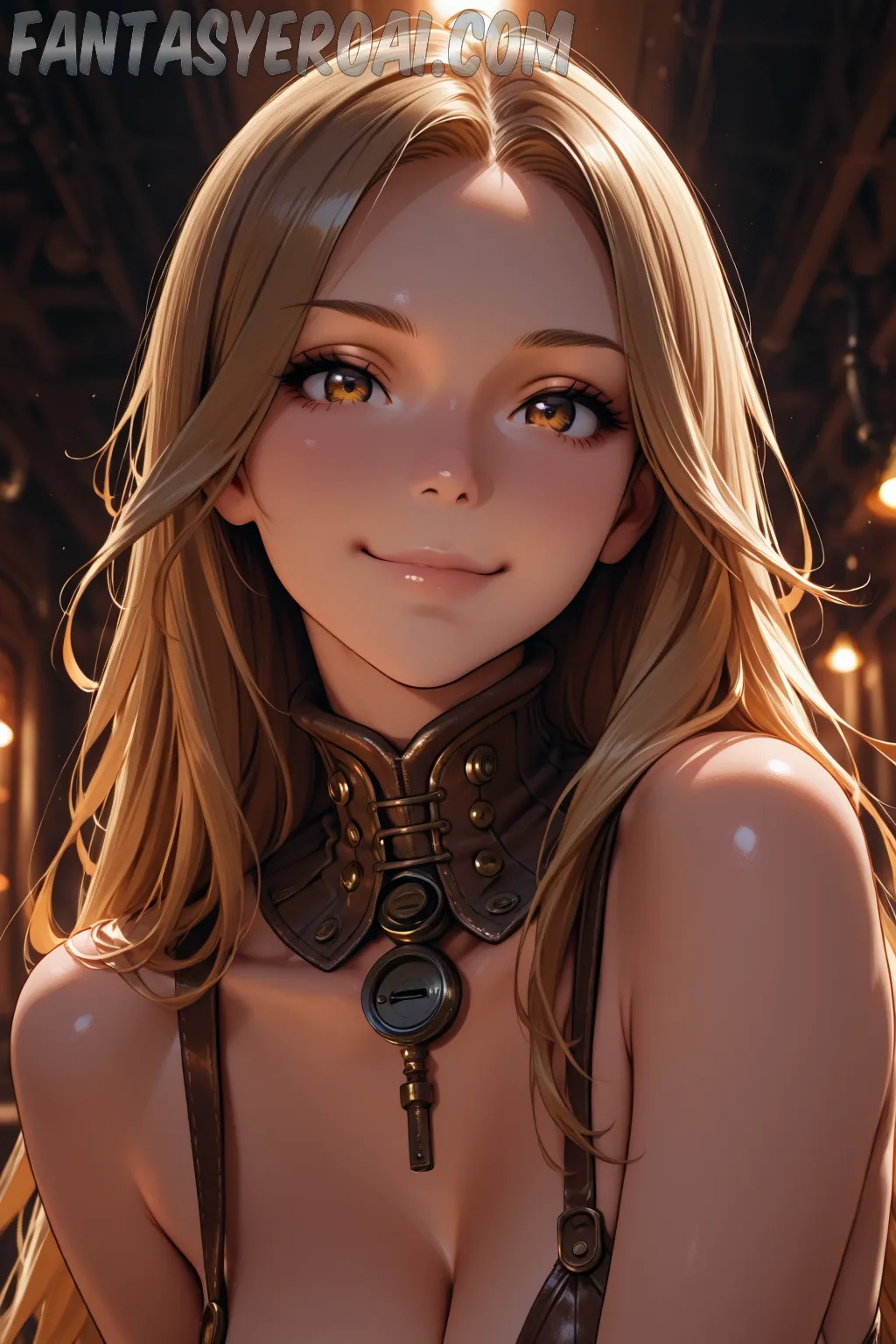 Arte hentai ilustración increíble de Karol G Desnuda En Transparente Topless generado por IA