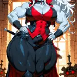 Arte hentai ilustración increíble de Kasana Desnuda generado por IA