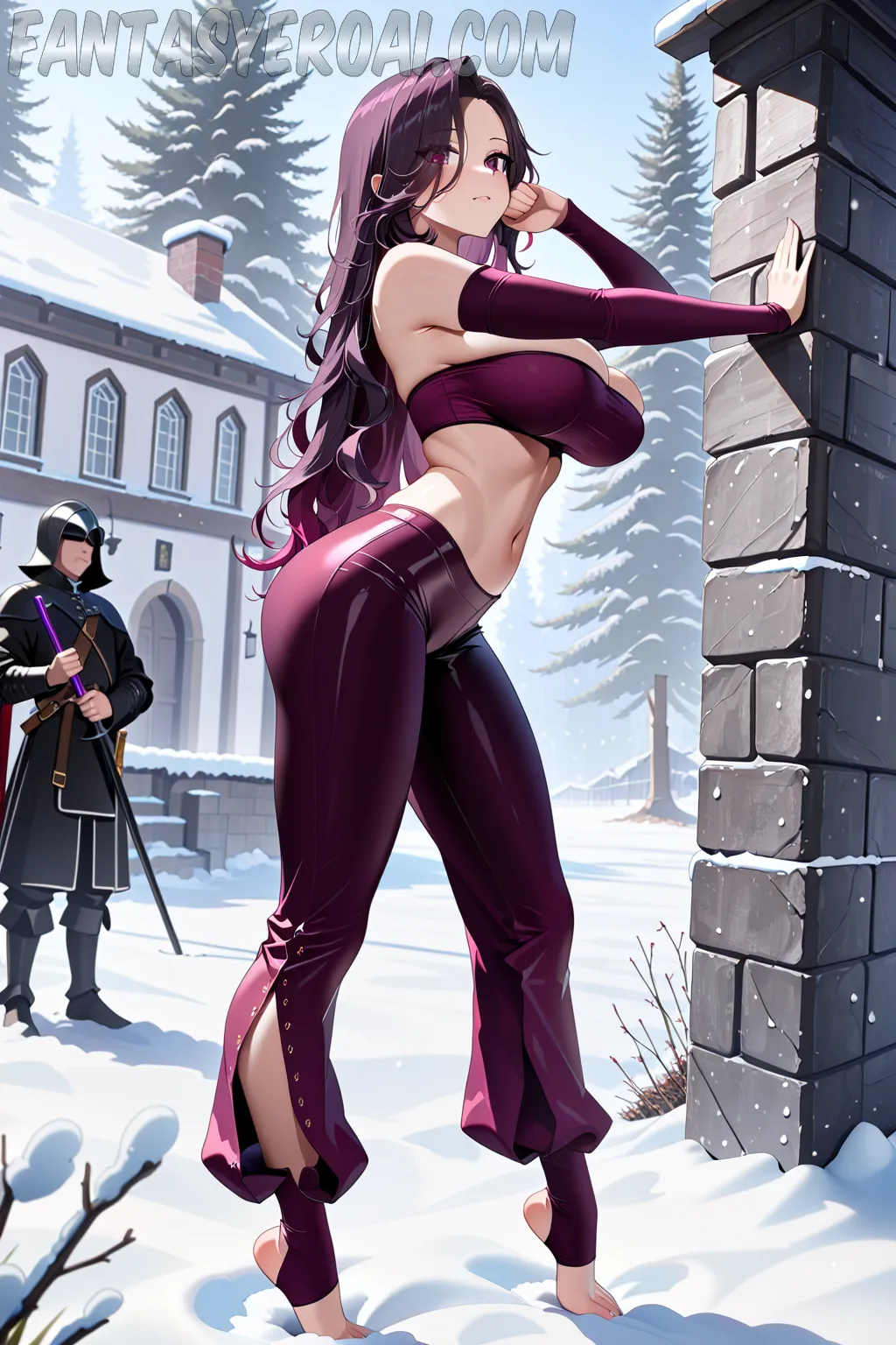 Arte hentai ilustración increíble de Kiara Lord Nice Naked Pussy generado por IA