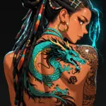 Arte hentai ilustración increíble de Kimber Day Desnuda generado por IA