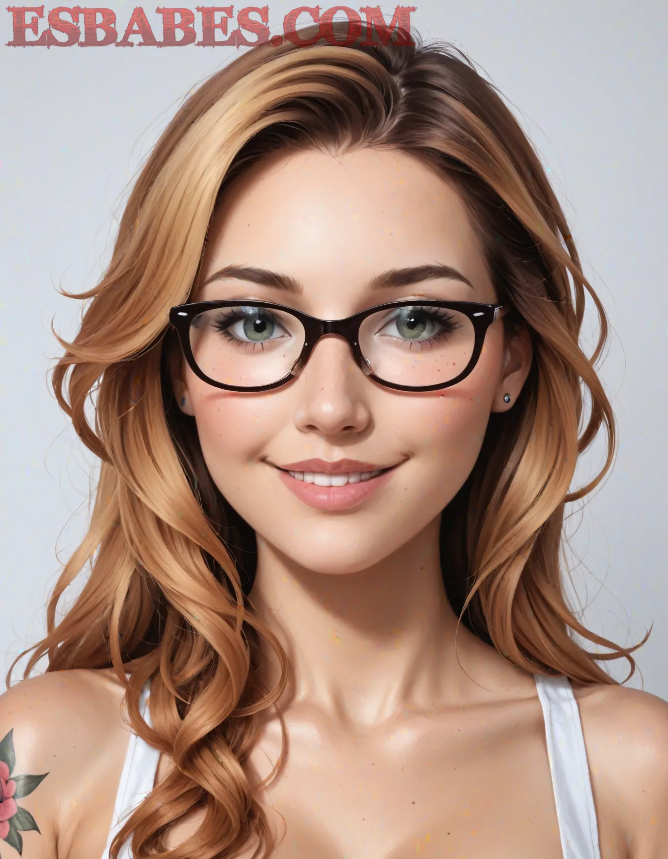 Arte hentai ilustración increíble de La Bella Yuri I Su Vestido Rojo generado por IA