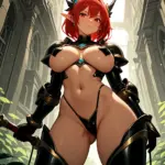 Arte hentai ilustración increíble de La Belleza Natural Kylin Kalani generado por IA