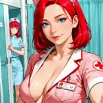 Arte hentai ilustración increíble de La Flamante Chloe Maxwell Desnuda generado por IA