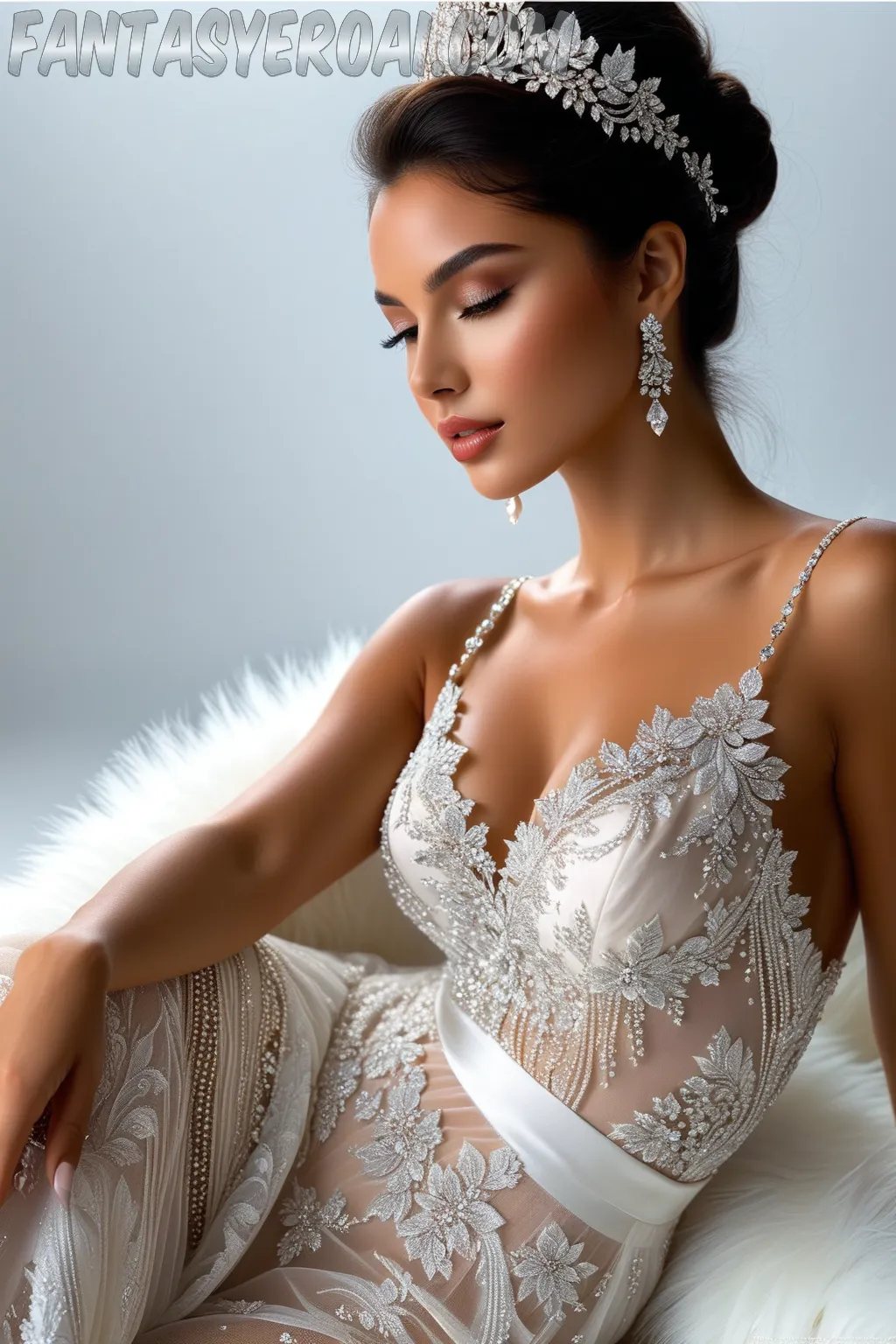 Arte hentai ilustración increíble de La Hermosa Brianna Stone En Bikini Sexy generado por IA