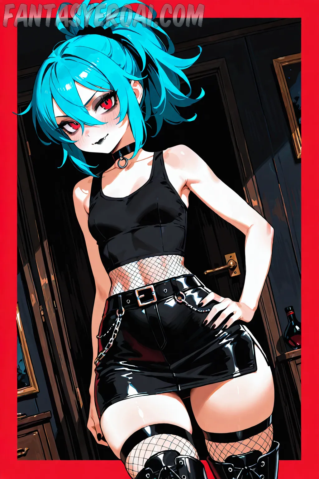 Arte hentai ilustración increíble de La Madura Karen Fisher Esta Feliz De Tomar Salchicha Negra En Su Chocho Blanco generado por IA