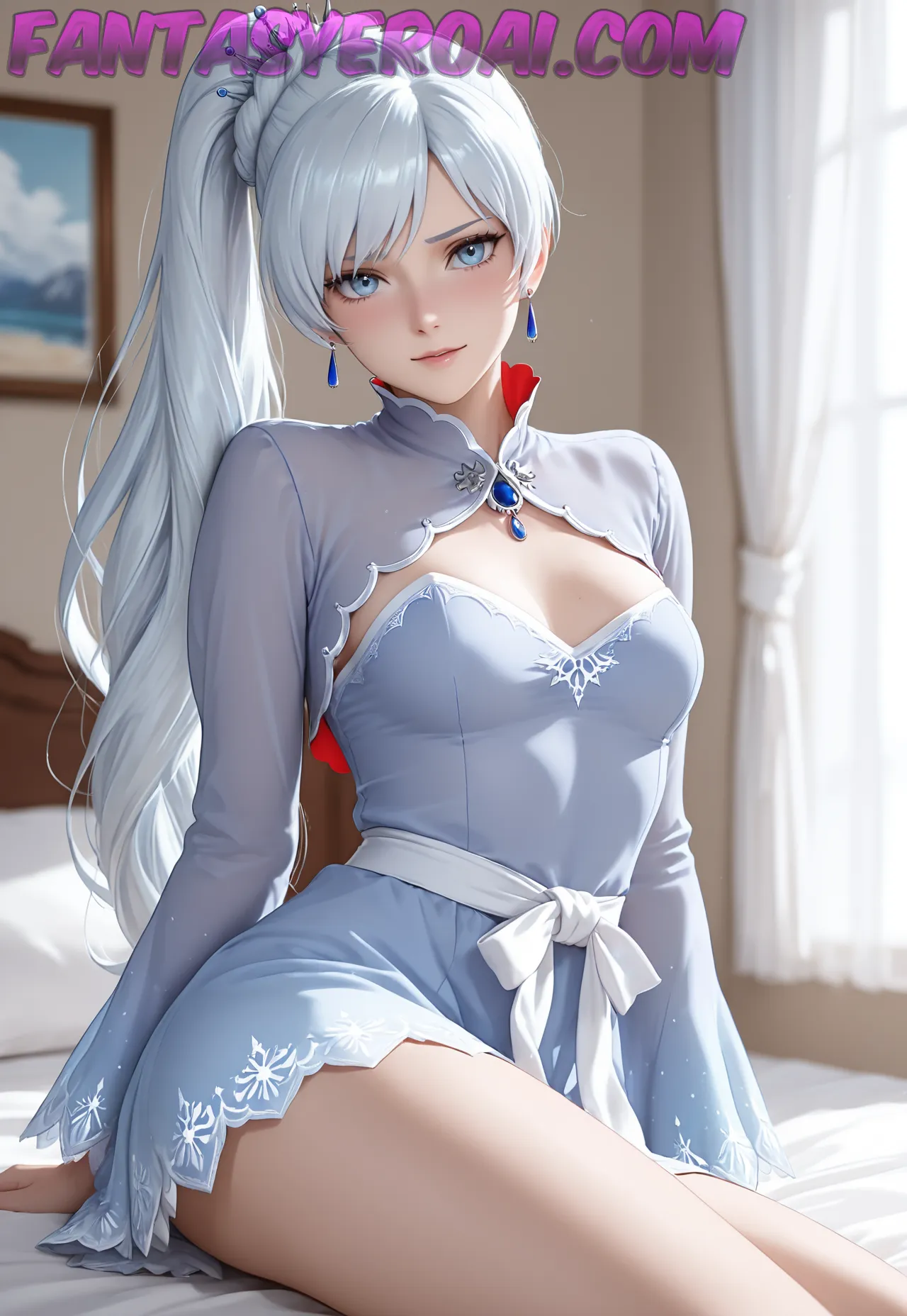 Arte hentai ilustración increíble de La Tanga De Su Secretaria generado por IA