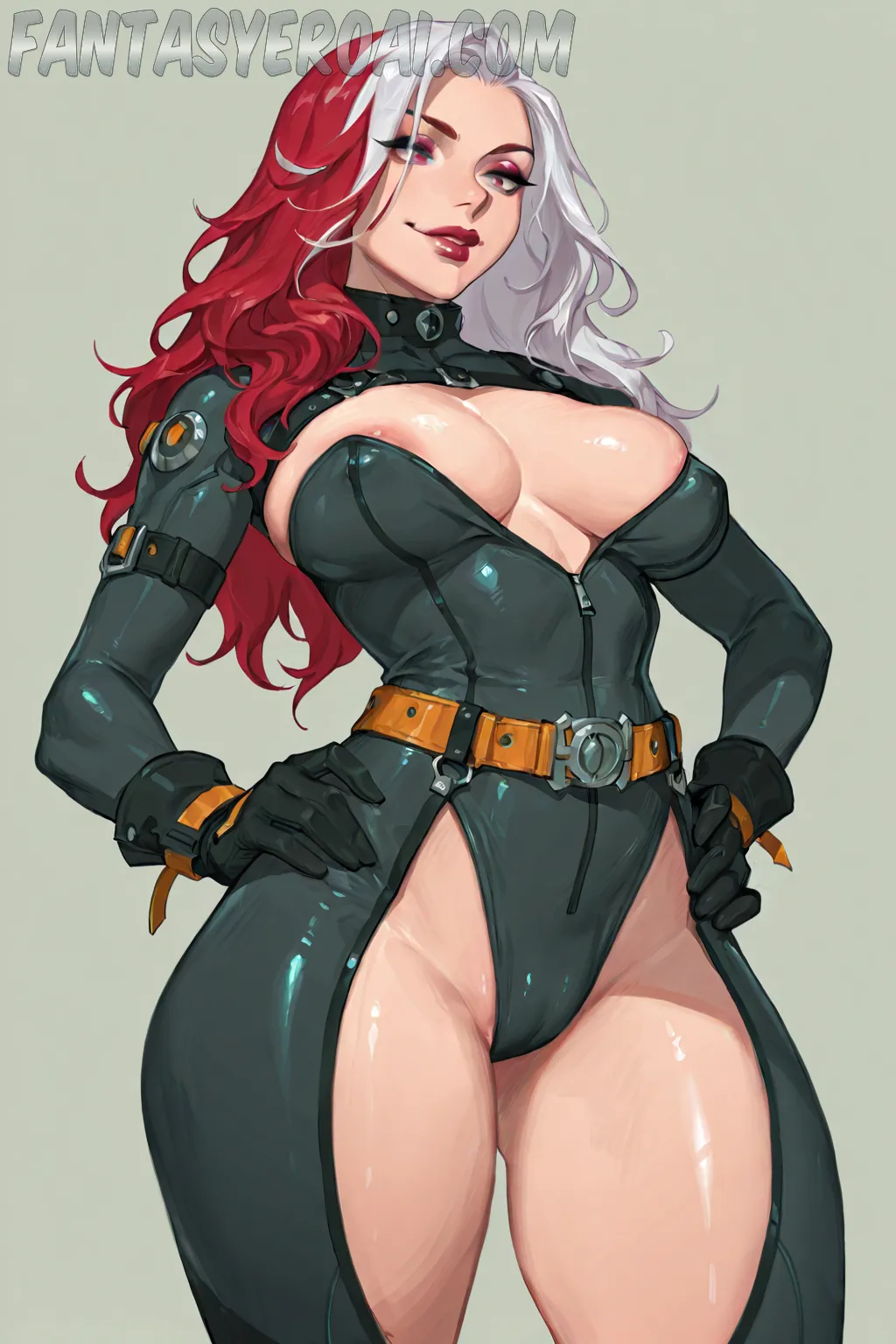 Arte hentai ilustración increíble de Lana Rhoades Culo generado por IA