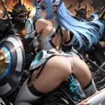 Arte hentai ilustración increíble de Latina Lorena Naked Beauty generado por IA