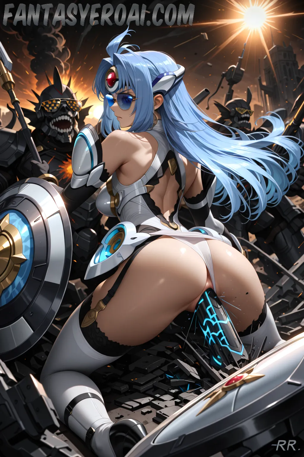 Arte hentai ilustración increíble de Latina Lorena Naked Beauty generado por IA