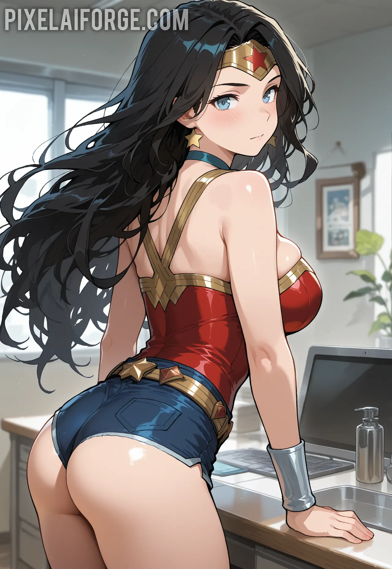 Arte hentai ilustración increíble de Latina Madura generado por IA