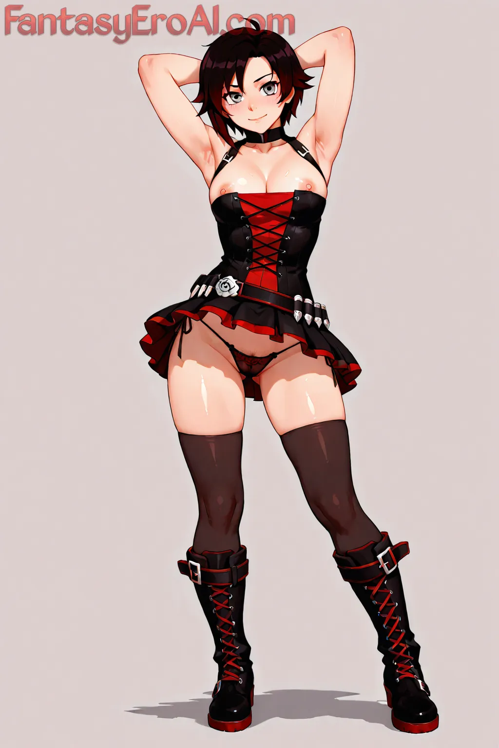 Arte hentai ilustración increíble de Lauren Drain Sexy generado por IA