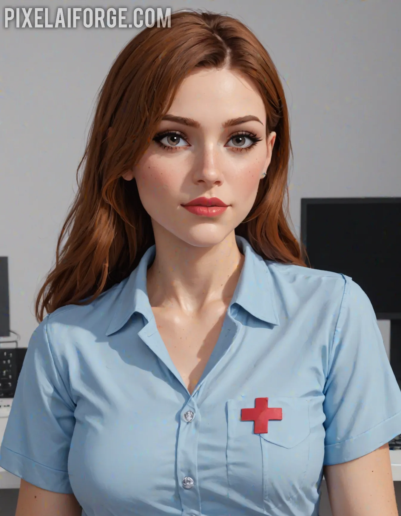 Arte hentai ilustración increíble de Lillieinlove Erotica De Vestida Y Desnuda generado por IA