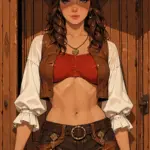 Arte hentai ilustración increíble de Lindas Modelos Desnudas Trece generado por IA