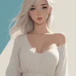 Arte hentai ilustración increíble de Lindas Playas Nudista 2 generado por IA