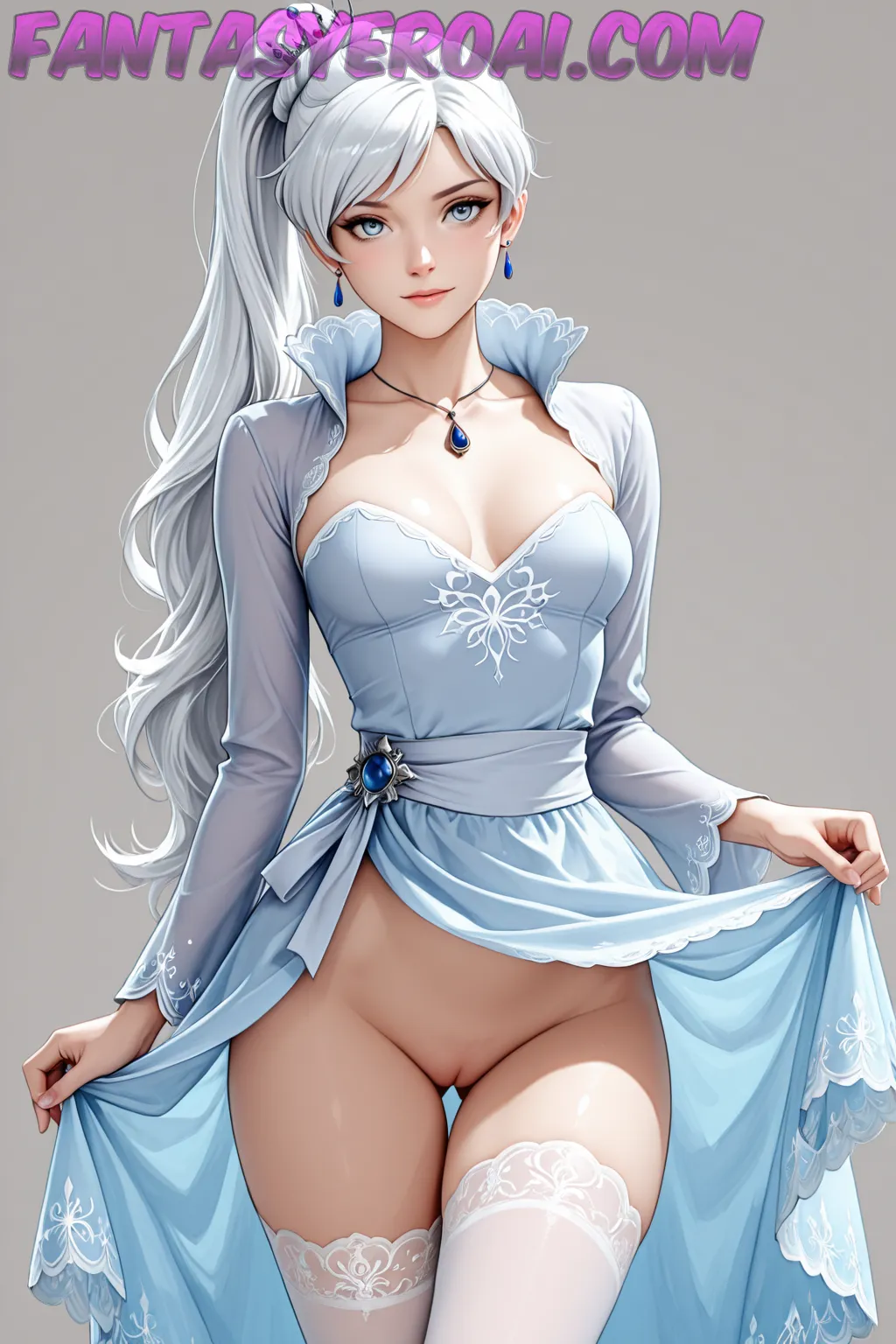 Arte hentai ilustración increíble de Lorena Domingo Tetas generado por IA