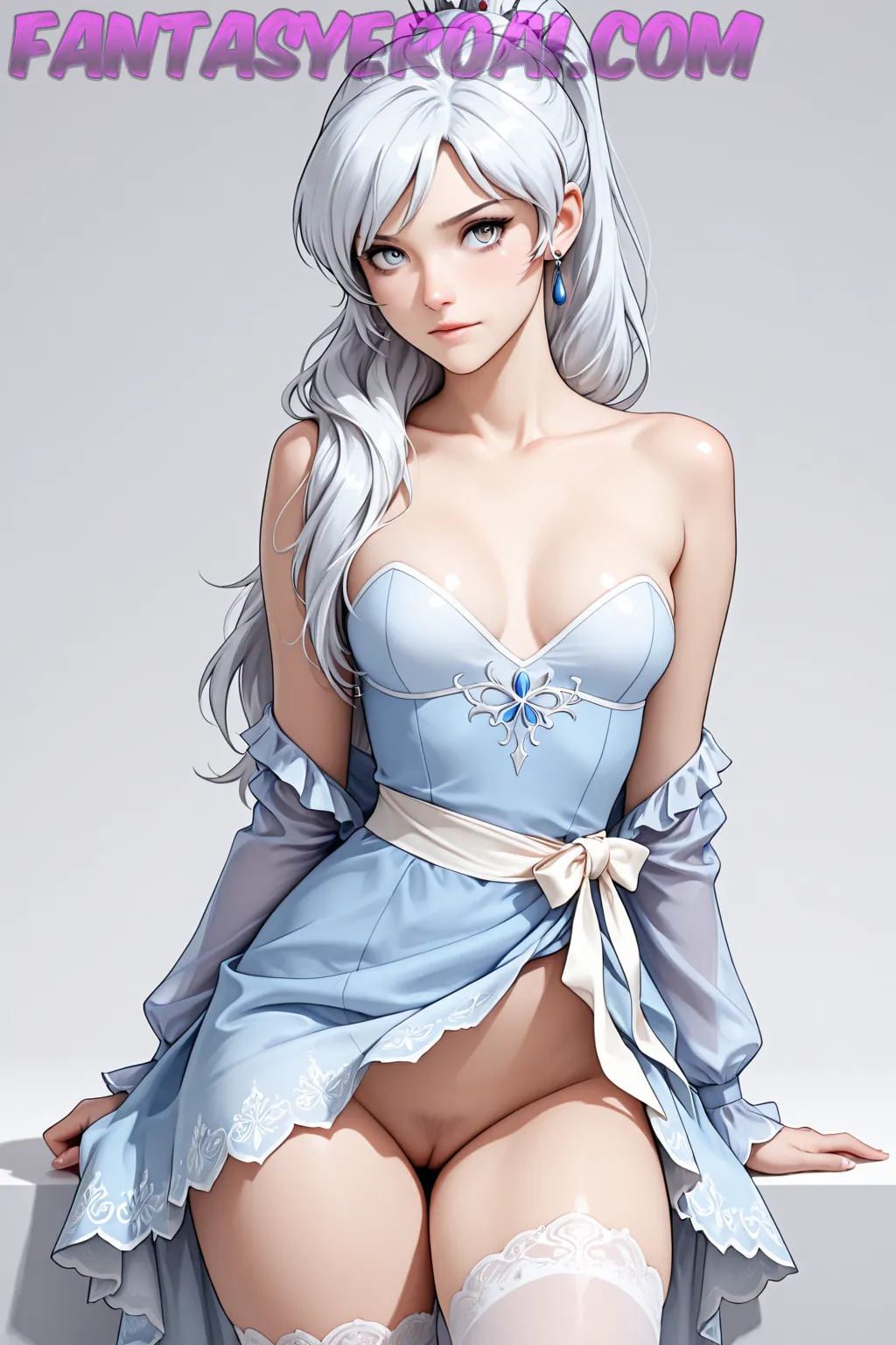 Arte hentai ilustración increíble de Luna Corazon Posando Desnuda generado por IA