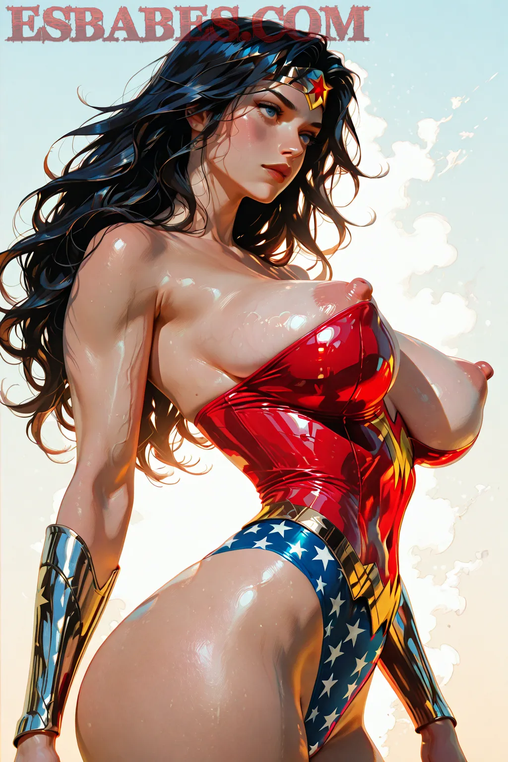 Arte hentai ilustración increíble de Lynna Tetas generado por IA